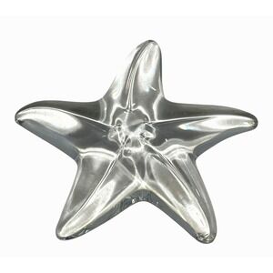 Baccarat Crystal Starfish‎ Paperweight Made in France -5"